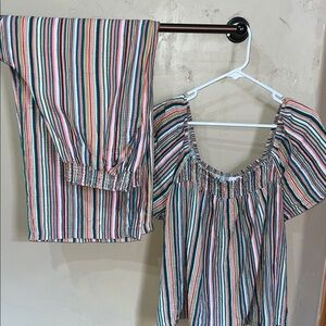 Joyspun gauze set XL•lounge/travel. 100% cotton gauze•wide leg, ankle length